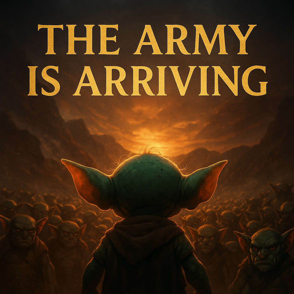 army is arriving