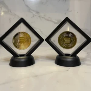SOLANA Physical Coin | Collectible Cryptocurrency Money | SOL Souvenir | Gold Commemorative Coin | Crypto